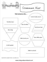 class scavenger hunt worksheet