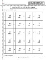 two digit addition worksheets