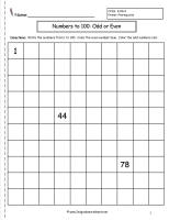 odd and even numbers worksheet