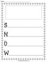 snow acrostic poem form